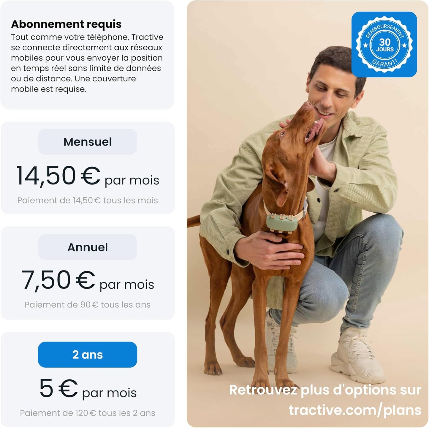 – Collier GPS Pour Chien XL - Jusqu'À 1 Mois D'Autonomie - Élue Marque De L'Année - Localisation Mondiale En Direct - Alertes Anti-Fugue - Moniteur D'Activité Et Alertes De Santé