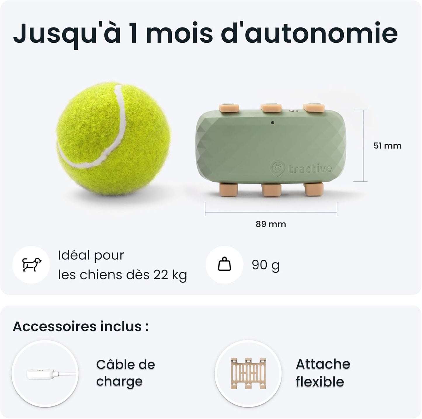 – Collier GPS Pour Chien XL - Jusqu'À 1 Mois D'Autonomie - Élue Marque De L'Année - Localisation Mondiale En Direct - Alertes Anti-Fugue - Moniteur D'Activité Et Alertes De Santé